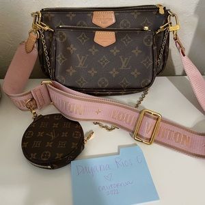 Louis Vuitton Multi Pochette Accessories (Light Pink)